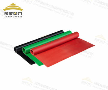 环保型红黑绿三色平面绝缘胶垫橡胶板（3-12mm）